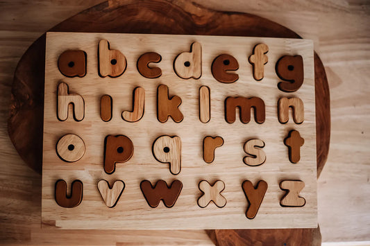 Literacy Puzzle Set - QToys | Wooden Toy NZ