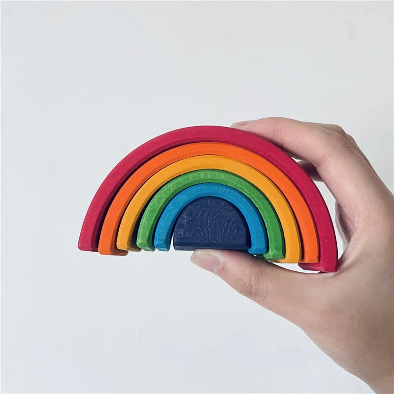 Wooden Rainbow Stacker