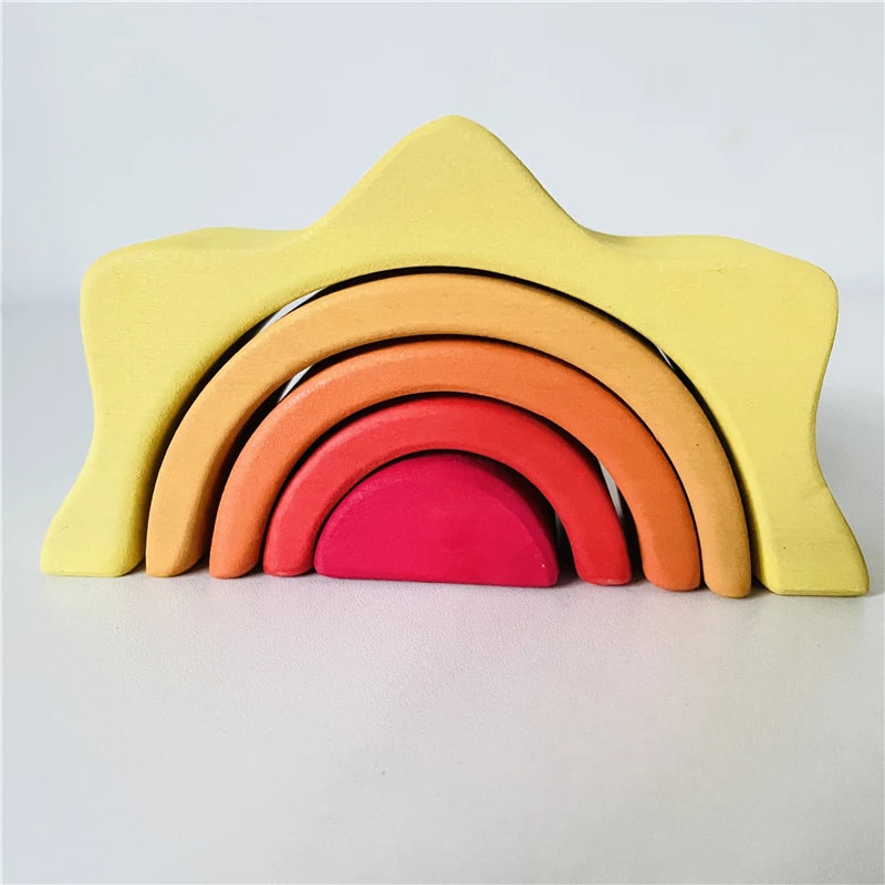 Wooden Rainbow Stacker