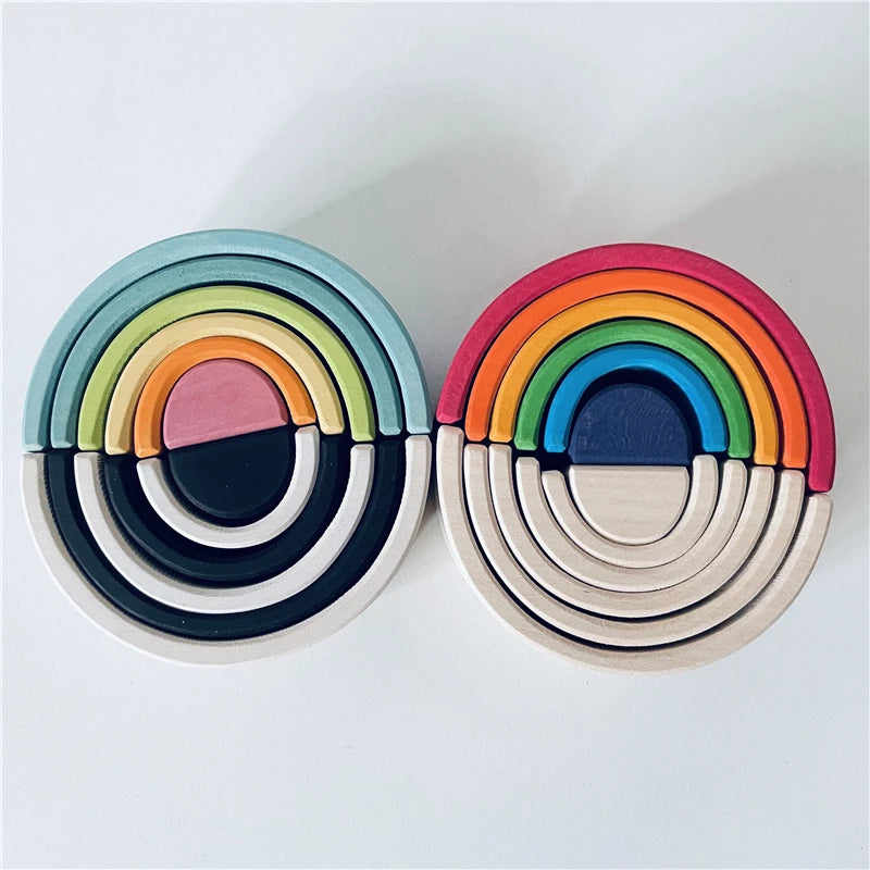 Wooden Rainbow Stacker