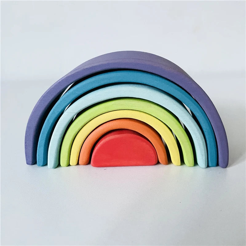 Wooden Rainbow Stacker