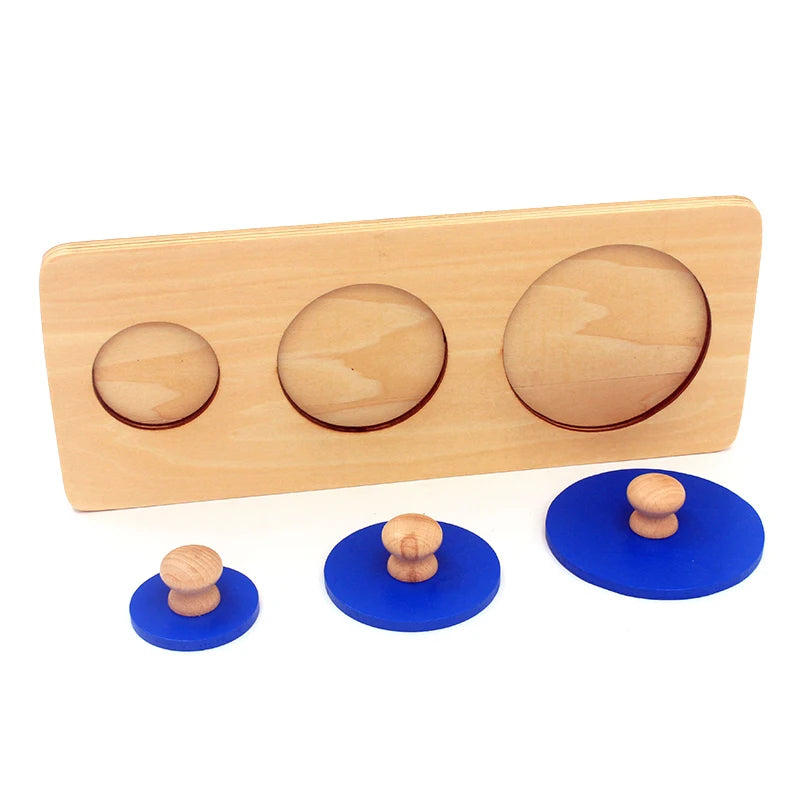 Montessori Wooden Knobbed Puzzle