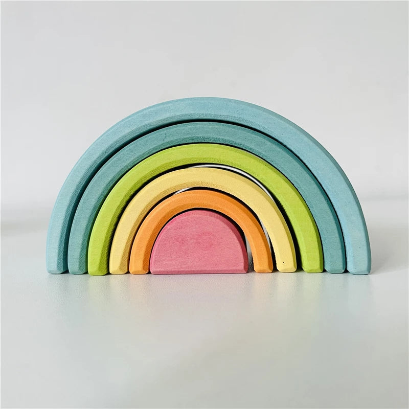 Wooden Rainbow Stacker