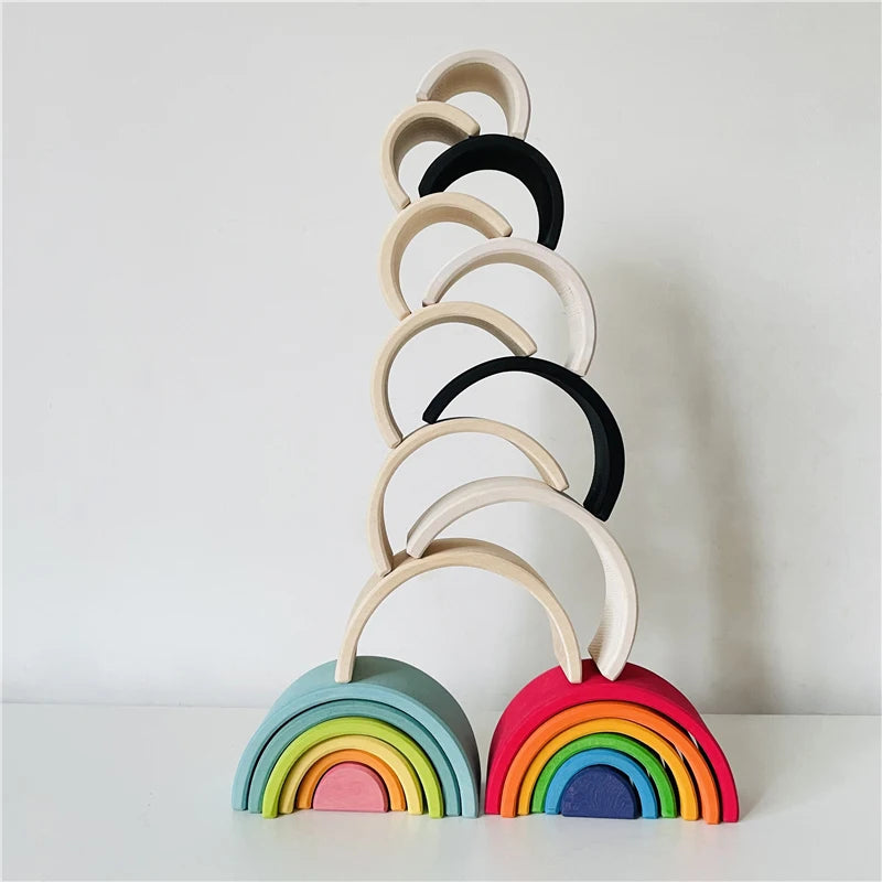 Wooden Rainbow Stacker