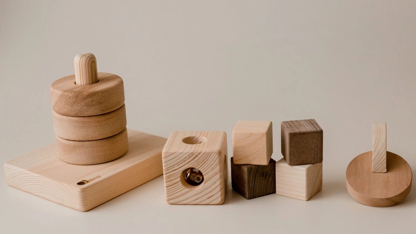 Baby Shower Gift Set - QToys | Wooden Baby Toys NZ