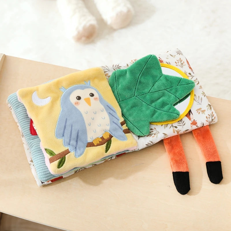 Soft Sensory Animal Cloth Book