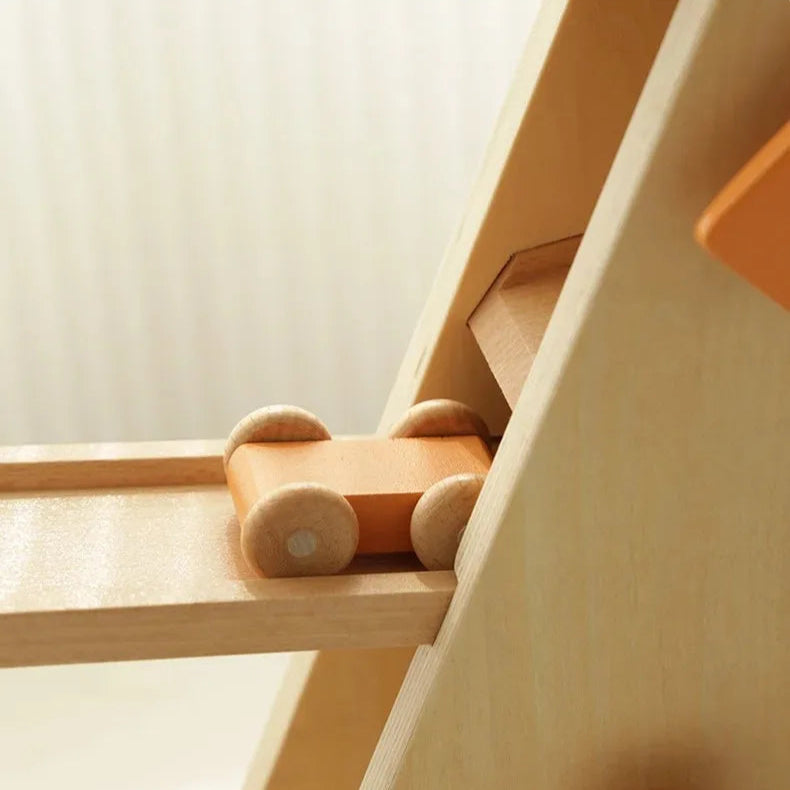 Wooden Windmill Gravity Car Track