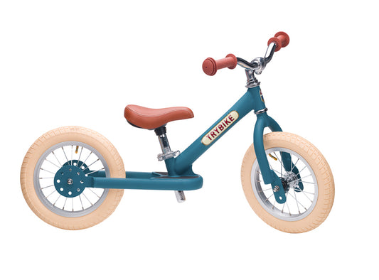 Blue Vintage Balance Bike & Trike – Trybike | Balance Bike NZ