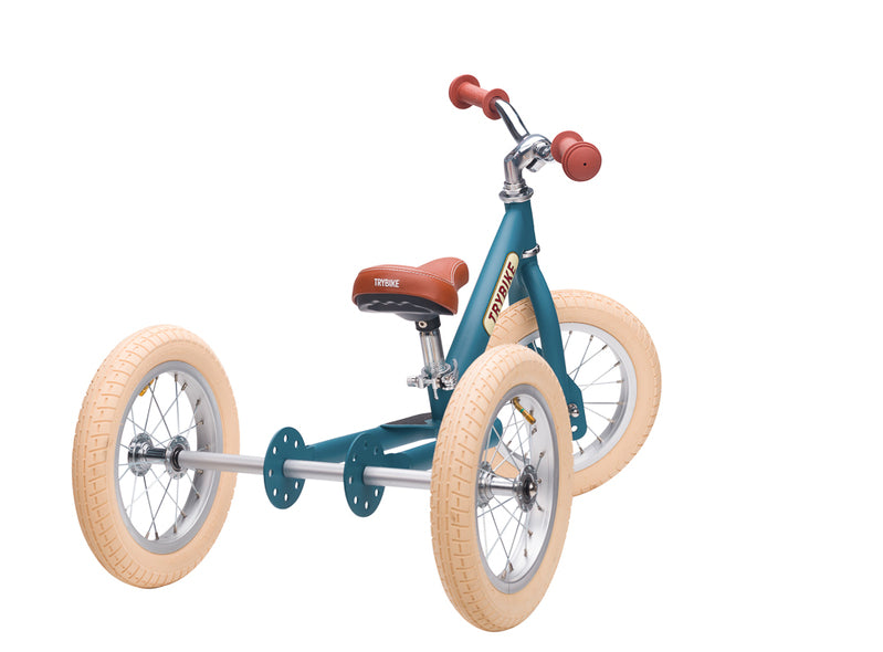 Blue Vintage Balance Bike & Trike – Trybike | Balance Bike NZ