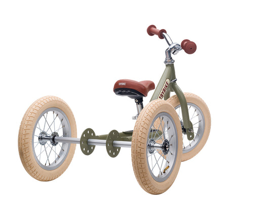 Green Vintage Balance Bike & Trike – Trybike | Balance Bike NZ