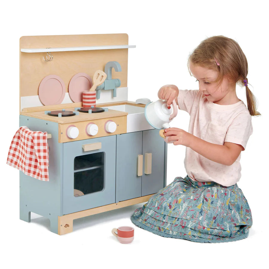 Mini Chef Wooden Play Kitchen - Tender Leaf Toys | Wooden Toy NZ