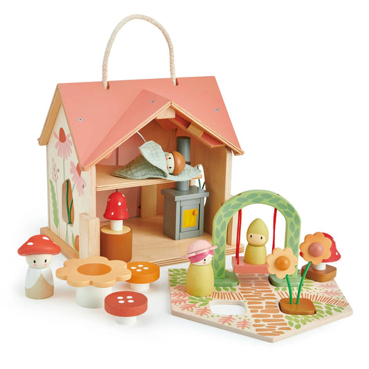 Merrywood Rosewood Cottage - Tender Leaf Toys | Wooden Doll House