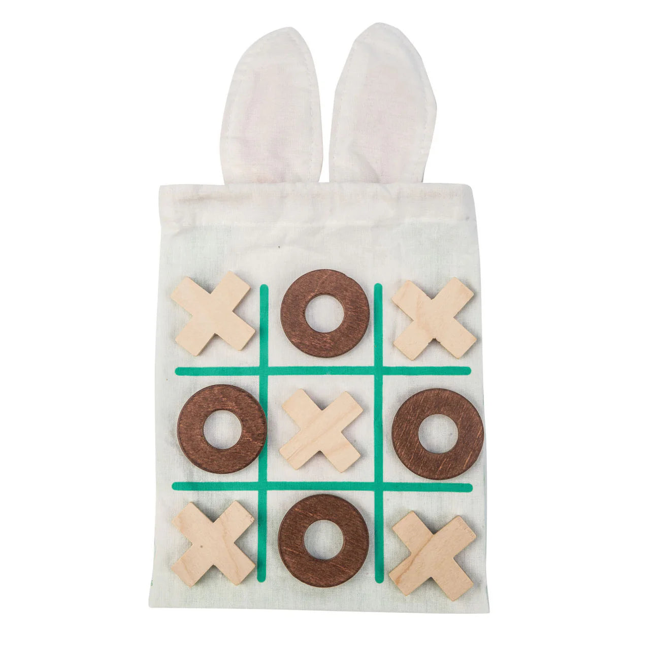 Wooden Bunny Tic Tac Toe Game - Tender Leaf Toys | Wooden Toy NZ