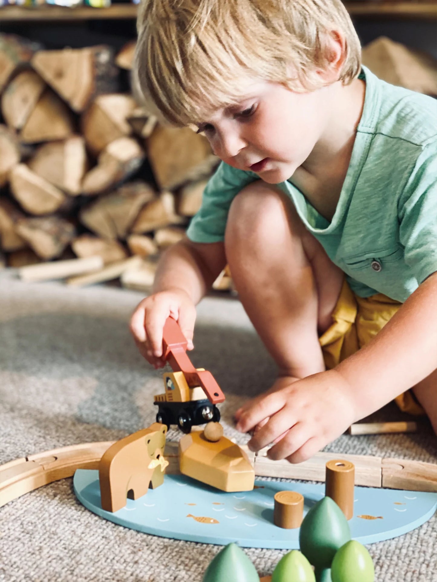 Wild Pines Wooden Train Set - Tender Leaf Toys | Wooden Toy NZ