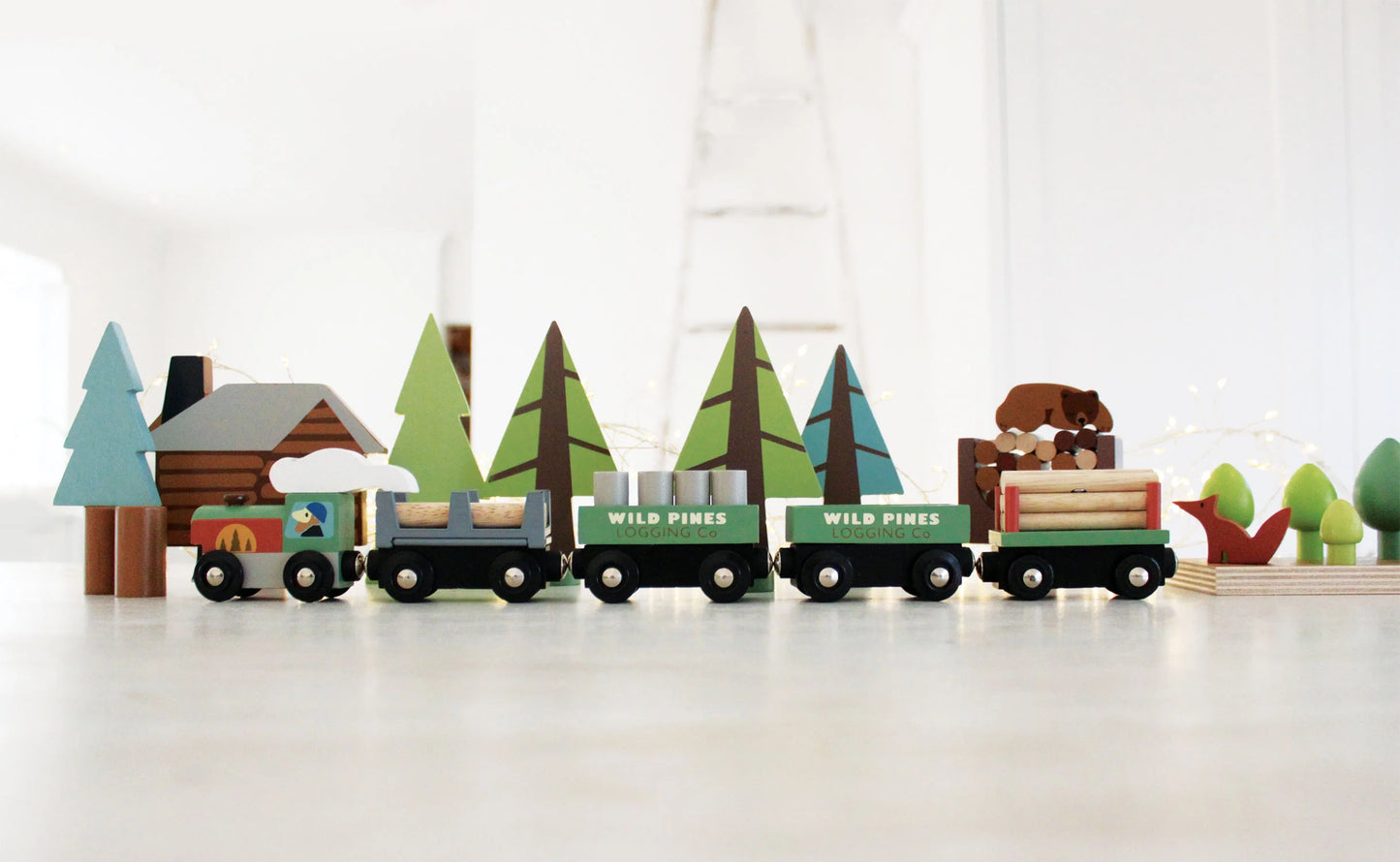 Wild Pines Wooden Train Set - Tender Leaf Toys | Wooden Toy NZ