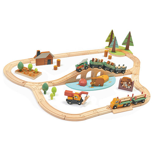Wild Pines Wooden Train Set - Tender Leaf Toys | Wooden Toy NZ