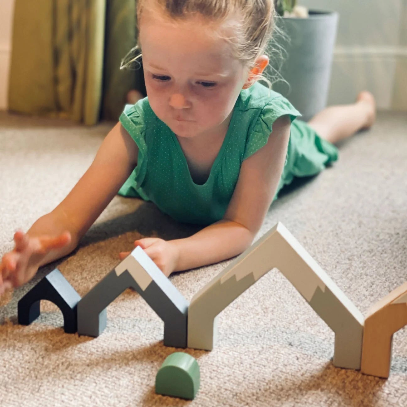 Wooden Mountain Pass Stacking Arches - Tender Leaf Toys | Wooden Toy NZ