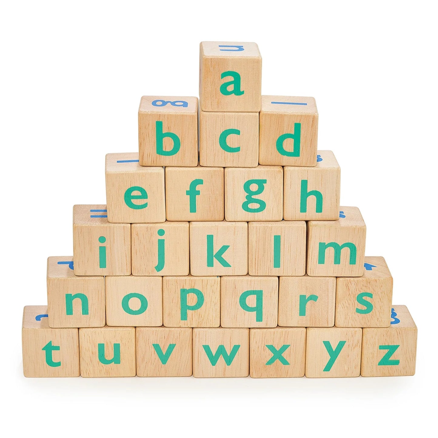 Alphabet Spelling Blocks – Mentari | Wooden Toy NZ