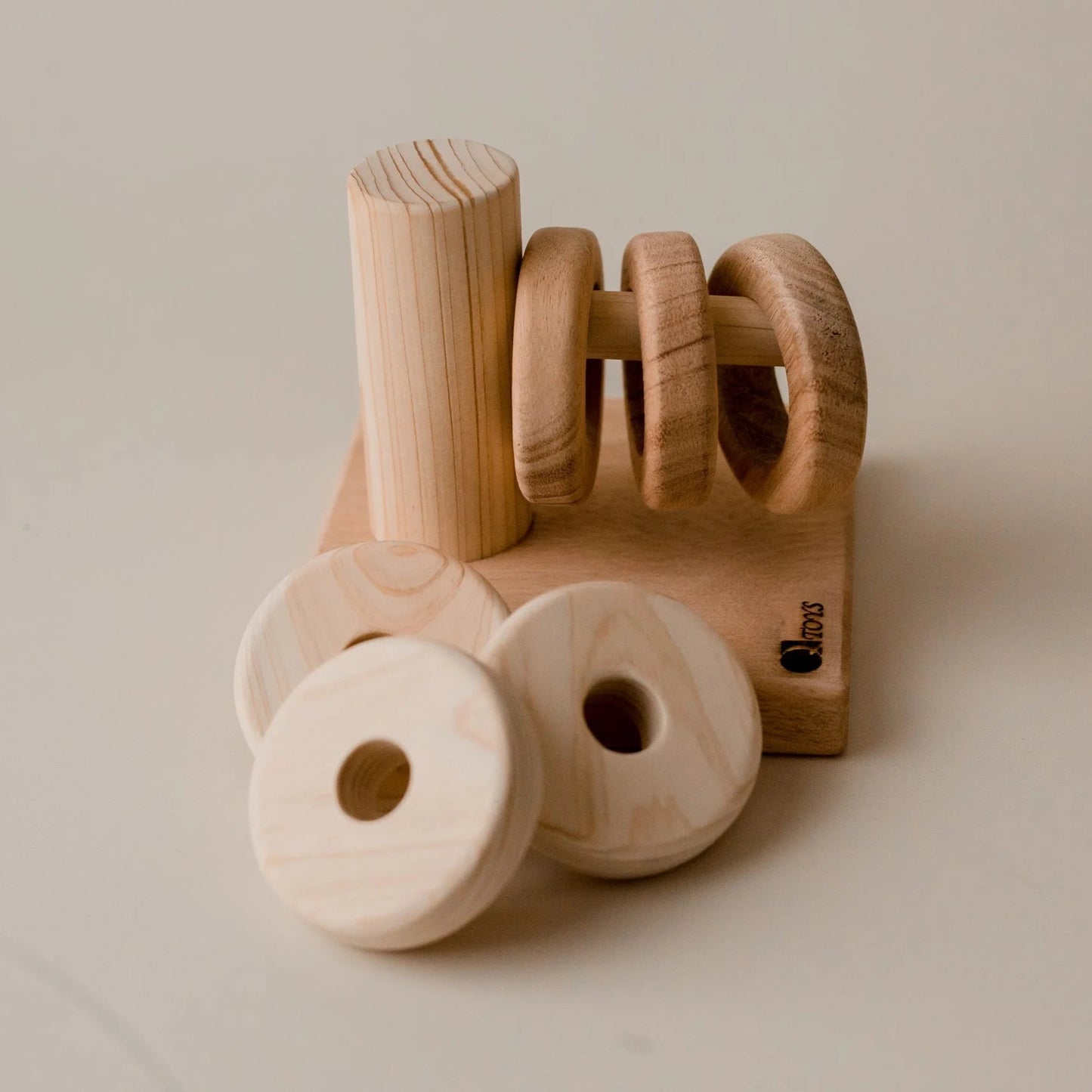 Wooden hanger montessori toy