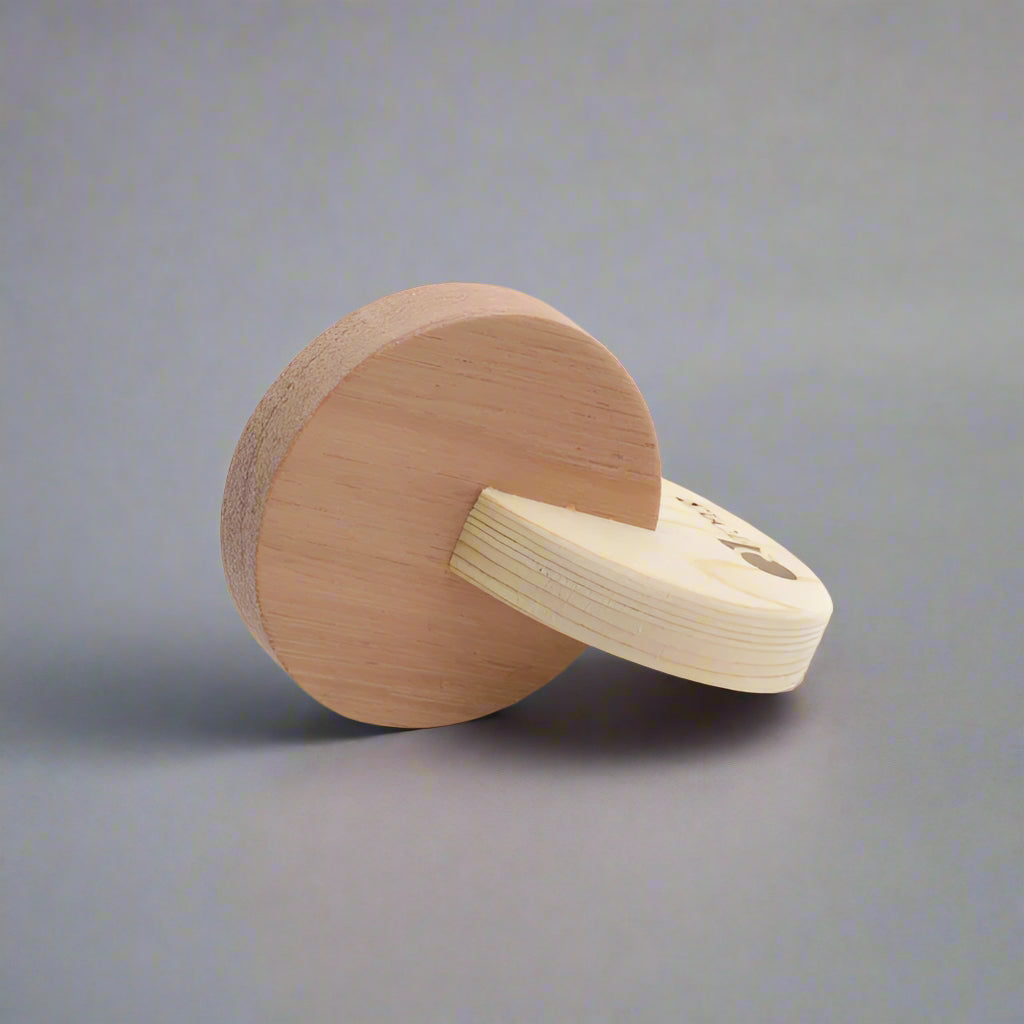 interlocking wooden disc toy for babies