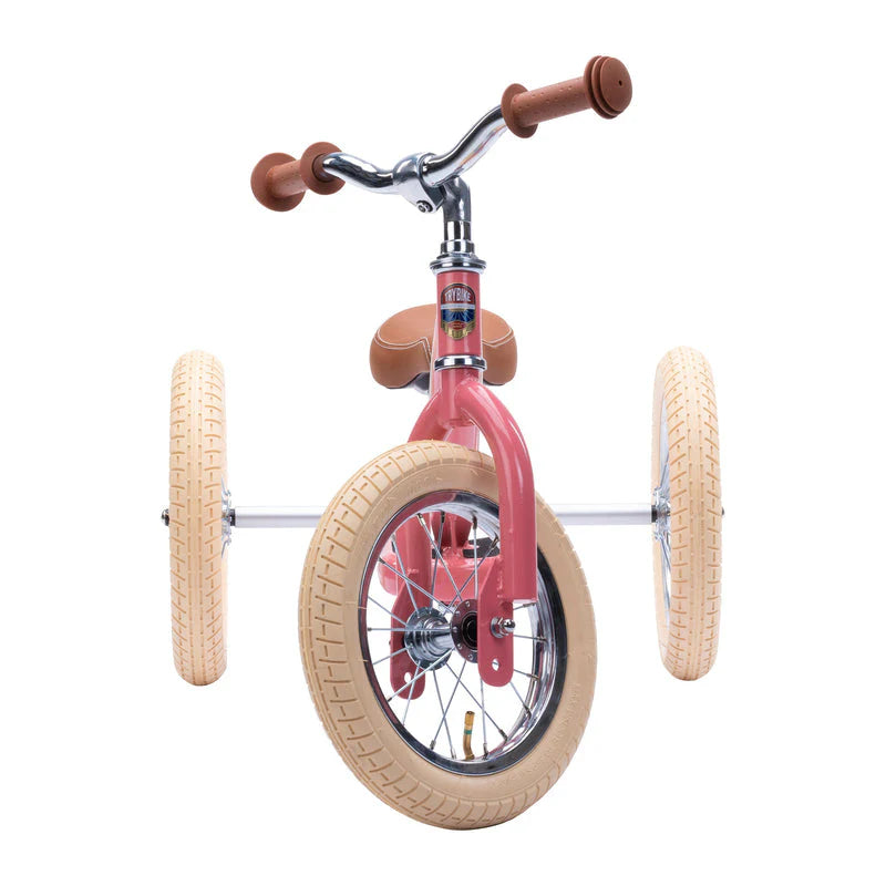 Pink Vintage Balance Bike & Trike – Trybike Steel | Balance Bike NZ