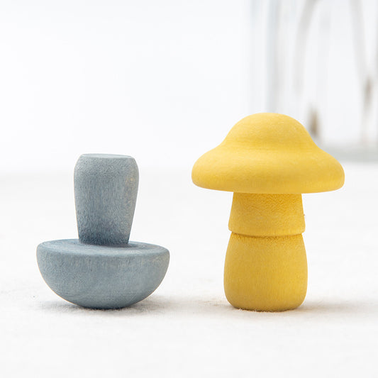 Wooden Mushroom Picking Toy