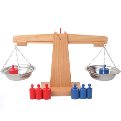 Montessori Balance Scale Set with 8 Weights