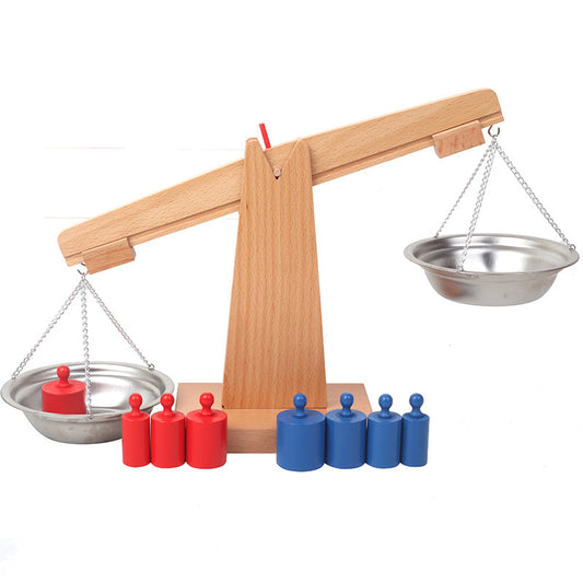 Montessori Balance Scale Set with 8 Weights