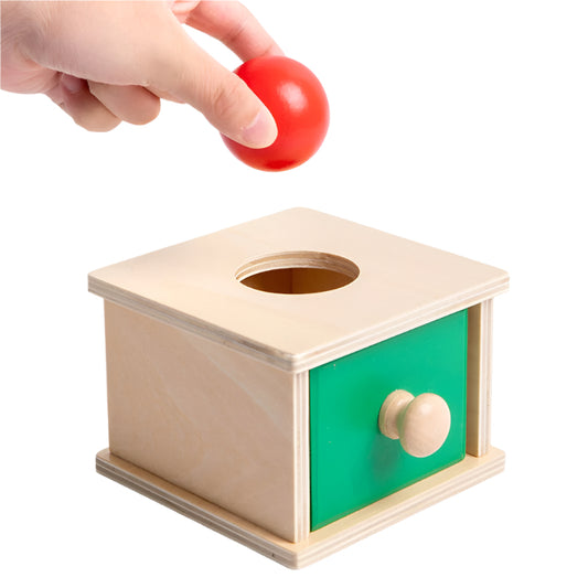Wooden Montessori 2-in-1 Drawer Pitching Box