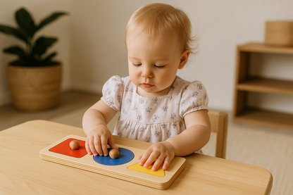 Montessori Wooden Knobbed Puzzle