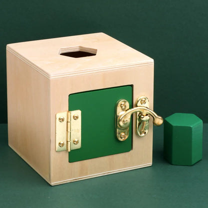 Montessori Wooden Lock Box
