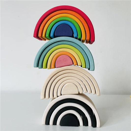 Wooden Rainbow Stacker