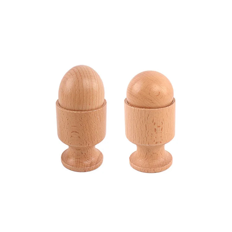 Montessori Egg Cup, Ball Cup, and Egg Stand Set