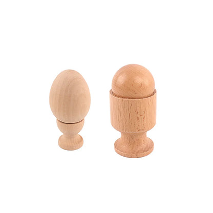 Montessori Egg Cup, Ball Cup, and Egg Stand Set