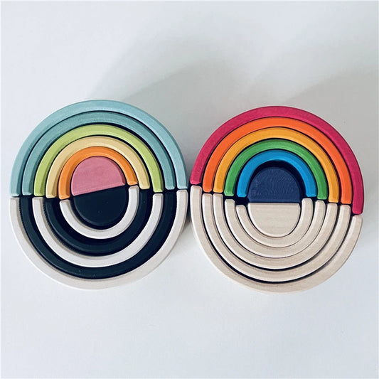 Wooden Rainbow Stacker