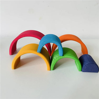 Wooden Rainbow Stacker