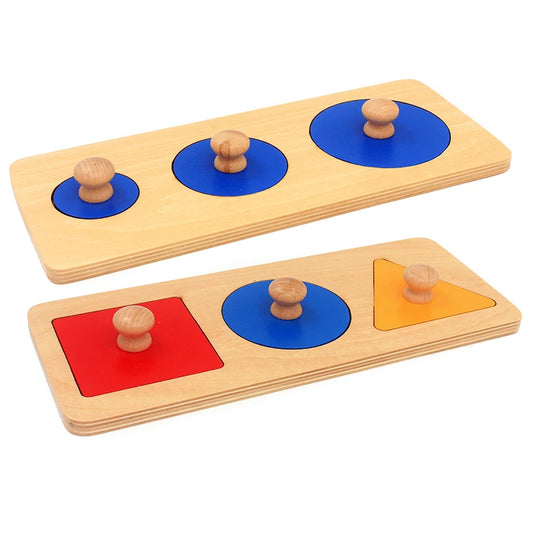 Montessori Wooden Knobbed Puzzle