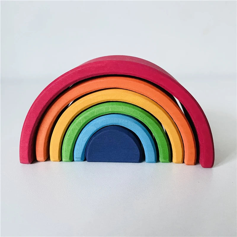 Wooden Rainbow Stacker