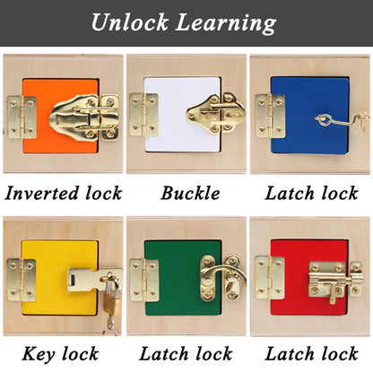 Montessori Wooden Lock Box
