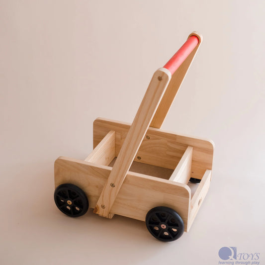 Wooden Classic Baby Walker - QToys | Wooden Toy NZ