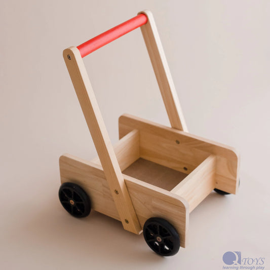 Wooden Classic Baby Walker - QToys | Wooden Toy NZ