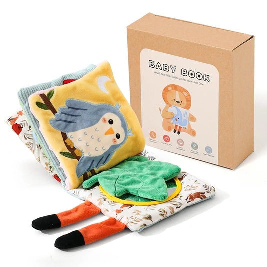 Soft Sensory Animal Cloth Book
