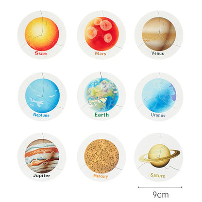 Solar System Wooden Puzzle Set