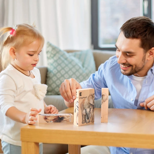 4-in-1 Wooden Animal Puzzle