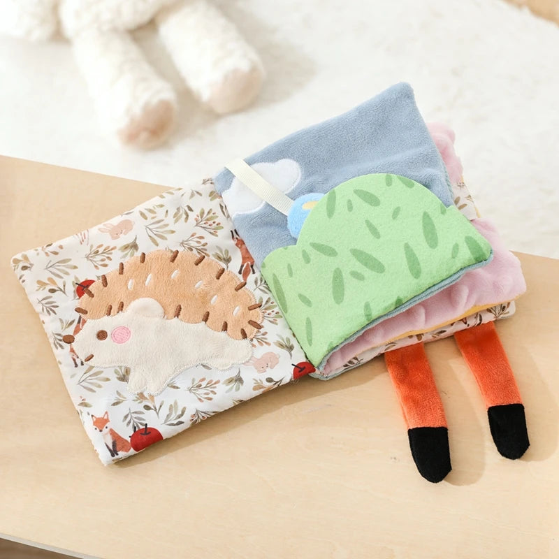 Soft Sensory Animal Cloth Book