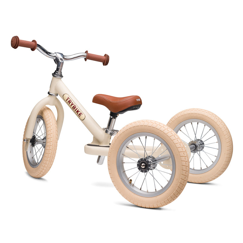 Cream Vintage Balance Bike & Trike – Trybike Steel | Balance Bike NZ