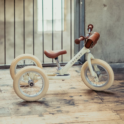 Cream Vintage Balance Bike & Trike – Trybike Steel | Balance Bike NZ