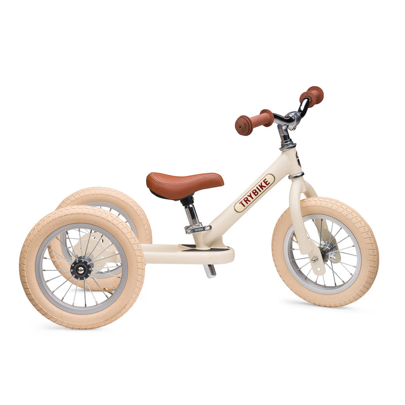 Cream Vintage Balance Bike & Trike – Trybike Steel | Balance Bike NZ