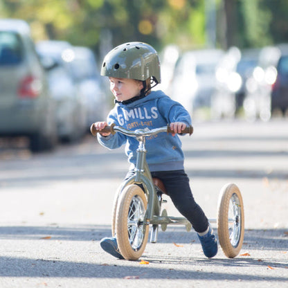 Green Vintage Balance Bike & Trike – Trybike | Balance Bike NZ