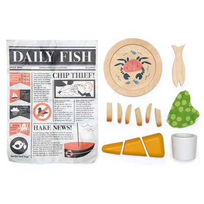 Tender Leaf Toys Fish and Chips Supper detail or lifestyle view